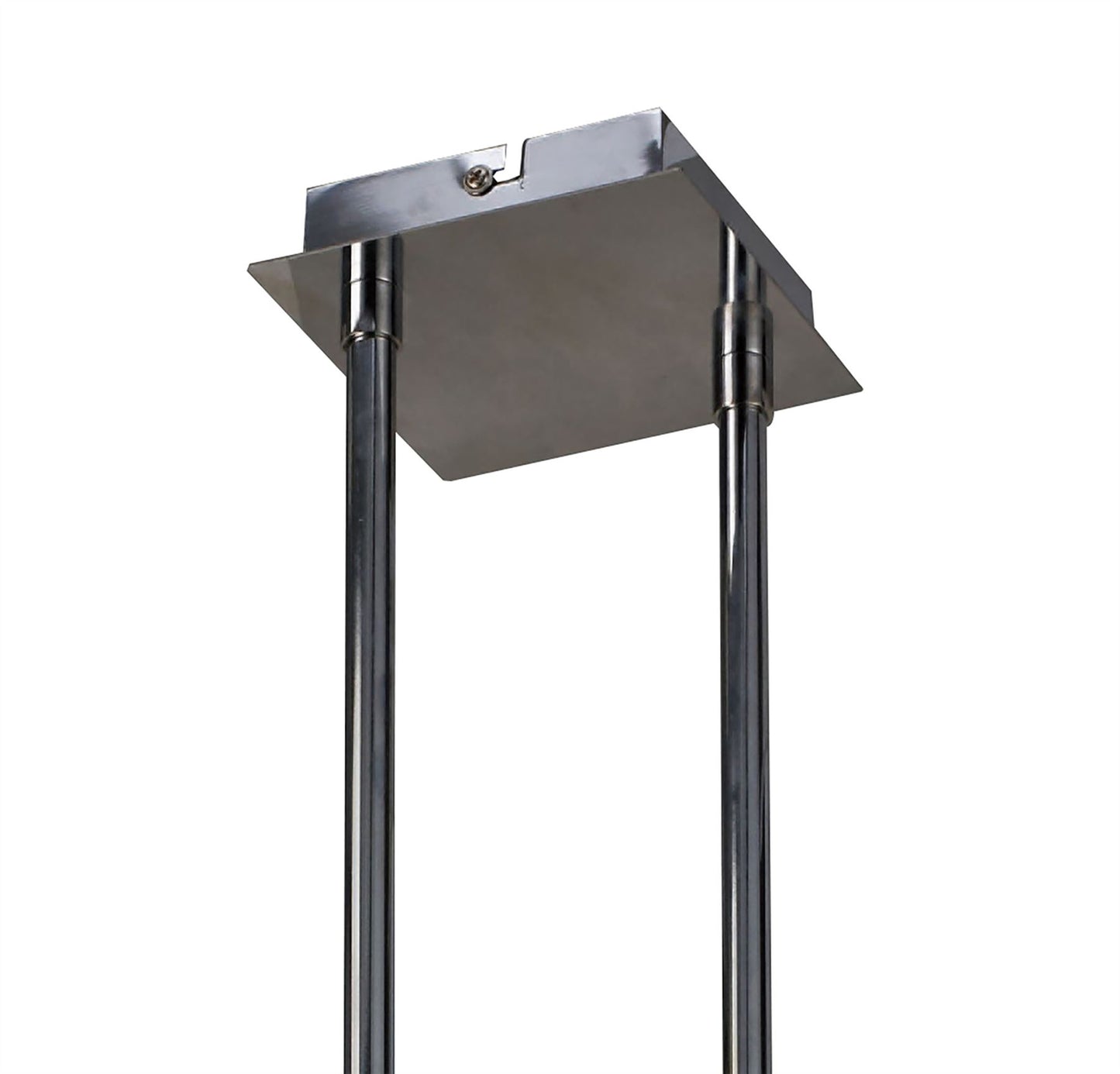 Mantra M1257 Tokio Rectangular Telescopic Semi Flush Convertible 4 Light G9 Line, Gloss White/Polished Chrome