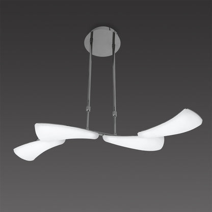Mantra Mistral LED M3804 Mistral Telescopic 24W LED Line 3000K, 2160lm, Polished Chrome, Frosted Acrylic, 3yrs Warranty - M3804 Ceiling
