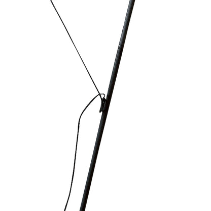 Mantra M4968 Nordica Floor Lamp E27 with Black Shade, Black/Polished Chrome - M4968/WS