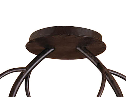 Mantra Forest 46cm Ceililng 6 Light G9, Brown/Black Oxide