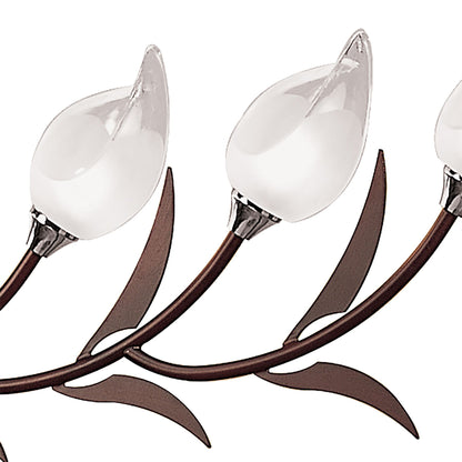 Mantra Holland Telescopic Pendant 9 Light G9, Polished Chrome/Wenge