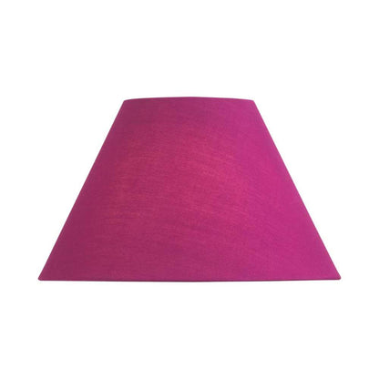 Oaks Lighting S501/5 Cotton Coolie Lampshade 140mm - Clip-On Candle Light Shade - Damson