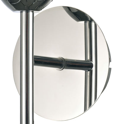 Deco Avalon 1 Light G9 Wall Light, Polished Chrome with Clear Prismatic Glass