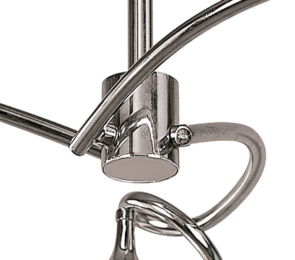 Mantra M0088 Dali Semi Ceiling 3 Light G9, Polished Chrome