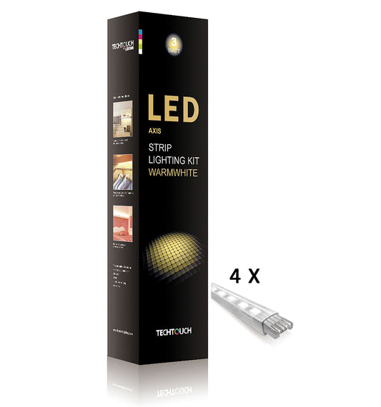 Techtouch Axis Warm White Kit 4x9 LED Rigid Strips (3W) Strip