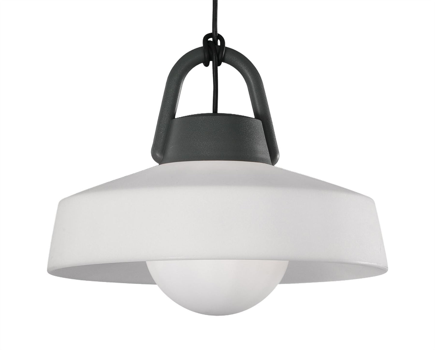 Mantra Fusion M6212 Kinke Pendant, 1 x E27, IP65, Anthracite, 2yrs Warranty