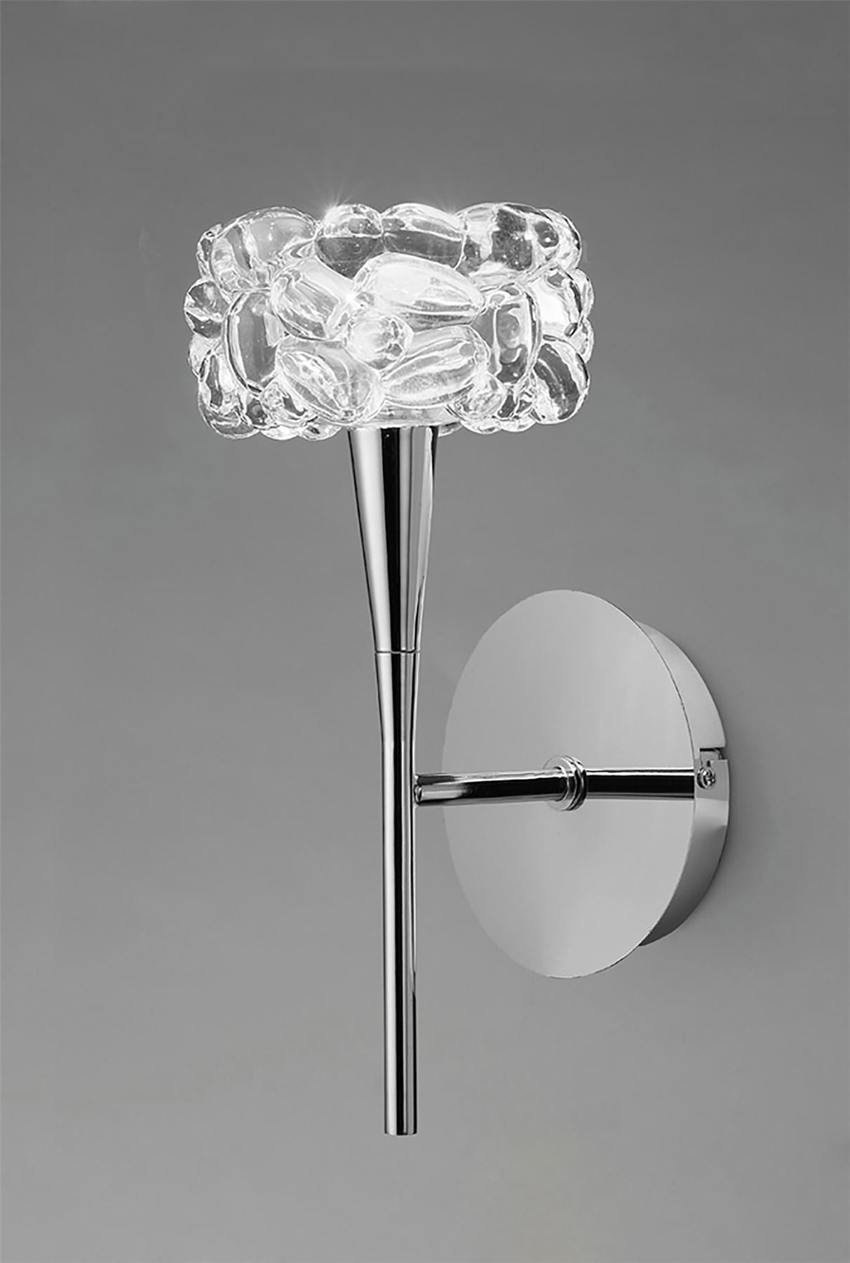 Mantra O2 Wall Light Switched 1 Light G9, Polished Chrome