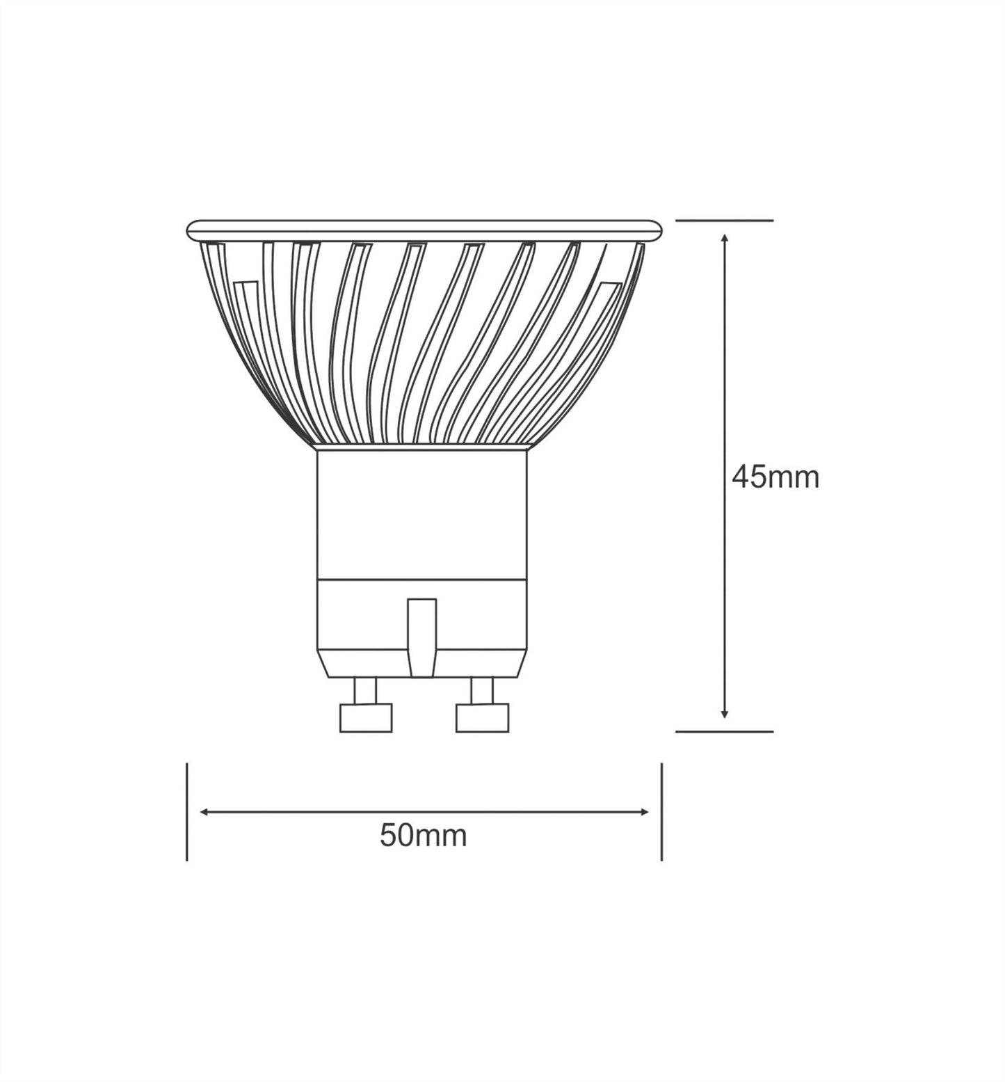 Luxram Halogen Energy Saver GU10 Aluminium 40W Halogen