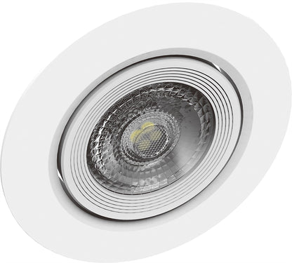 Techtouch Intego Spot ß2 Supervision, 90mm, Round Adjustable, 7W, Cool White, 4000K, 560lm, 36°, Inc. Driver, Cut Out: 75mm, 3yrs Warranty