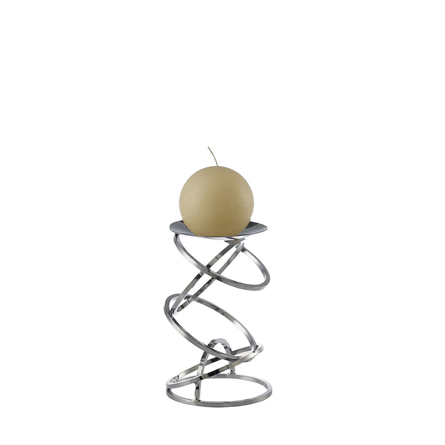 Diyas Home (DH) Zodiac Candle Holder 18.5cm Polished Chrome Art
