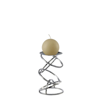 Diyas Home (DH) Zodiac Candle Holder 18.5cm Polished Chrome Art