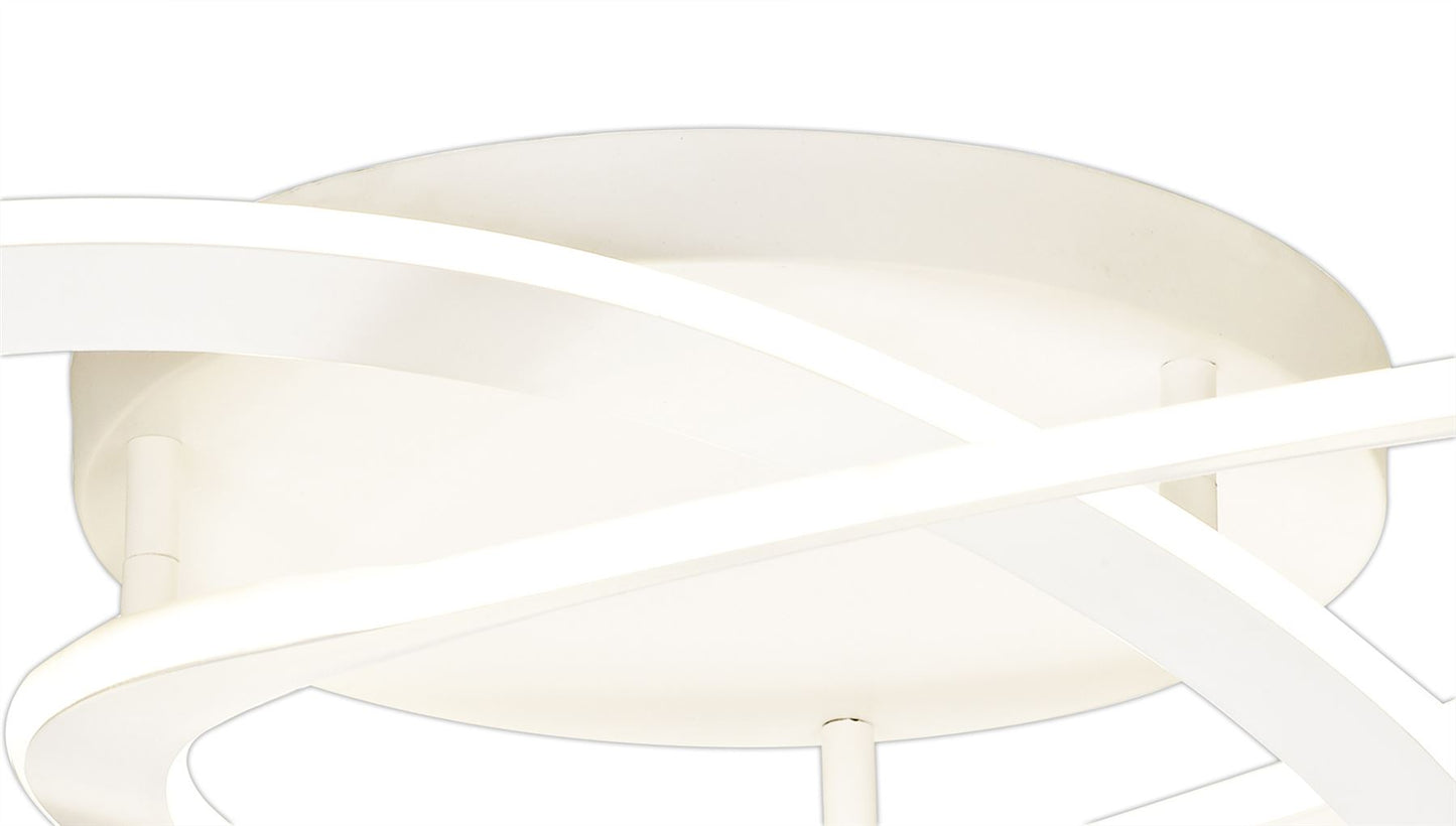 Mantra Planet 75cm Ceiling Light, 80W LED, 3000K, 3900lm, White, 3yrs Warranty