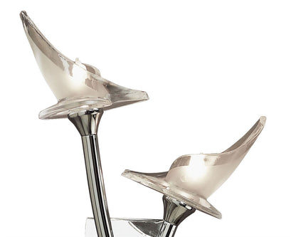 Mantra Flavia Wall Light Switched 2 Light G9, Polished Chrome