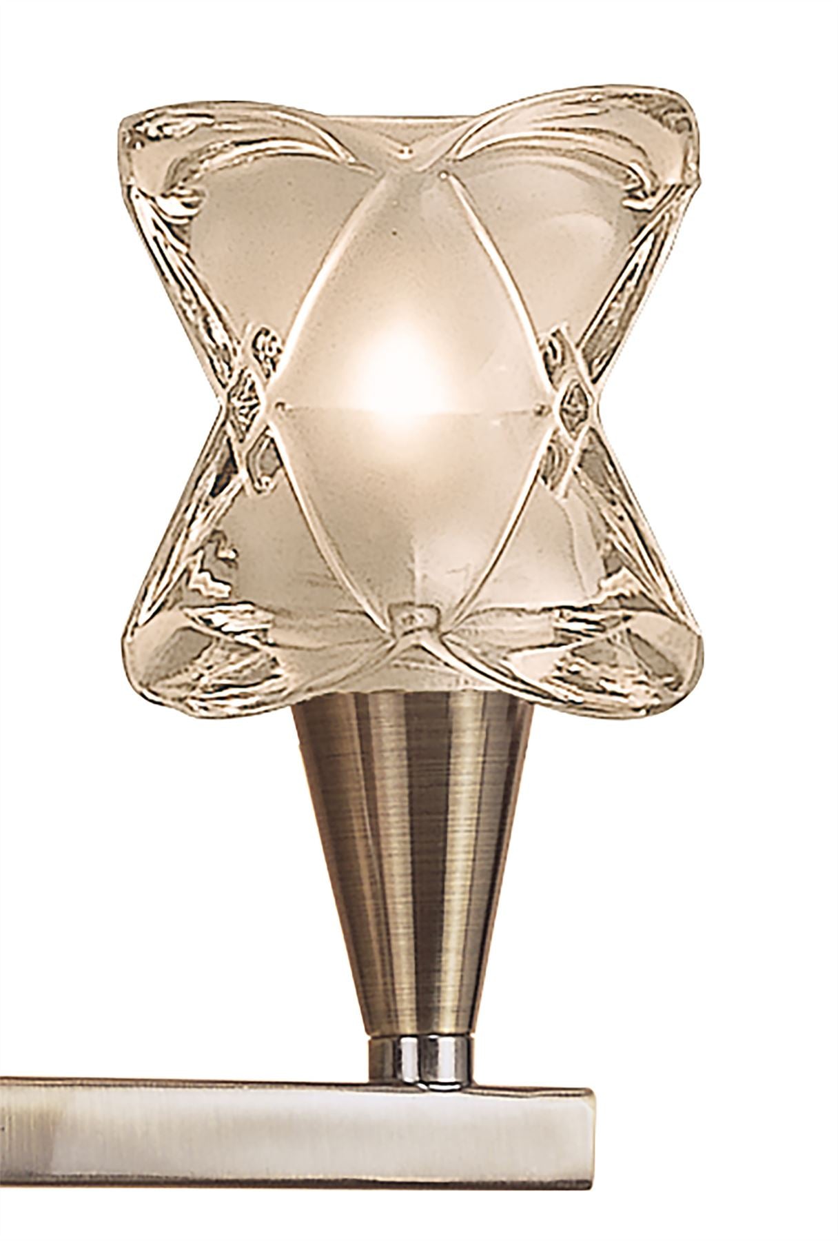 Mantra Rosa Del Desierto Wall Light Switched 2 Light G9, Antique Brass