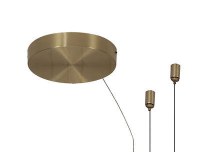 Mantra Shell 46cm 6 Light Pendant, Round, 30W LED, 3000K, 1590lm, Gold, 3yrs Warranty