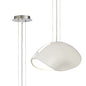Mantra Pasion Oval Pendant 3 Light E27, Gloss White/White Acrylic/Polished Chrome, CFL Lamps INCLUDED