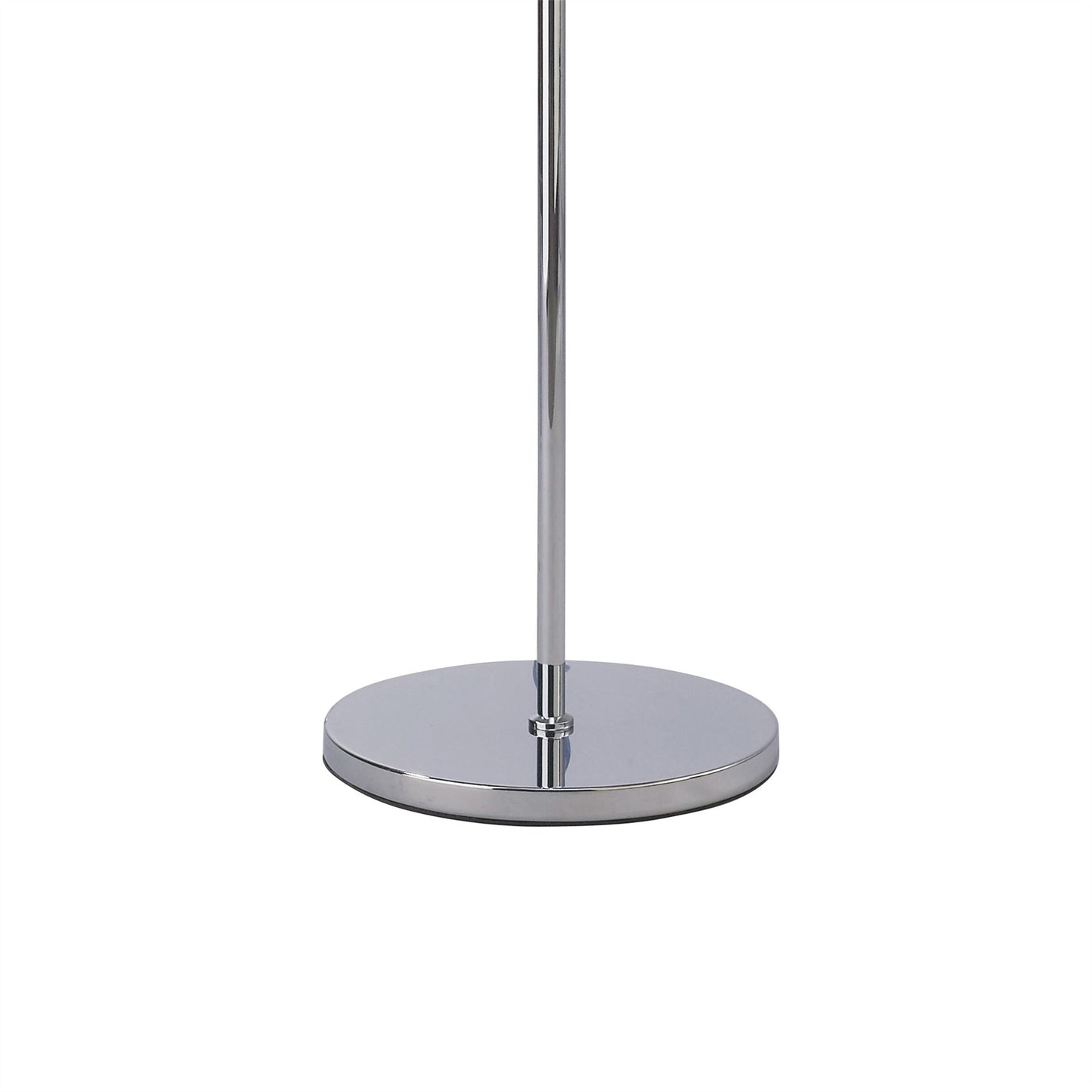 Diyas Willow Floor Lamp with White Shade 1 Light E27 Polished Chrome/Crystal