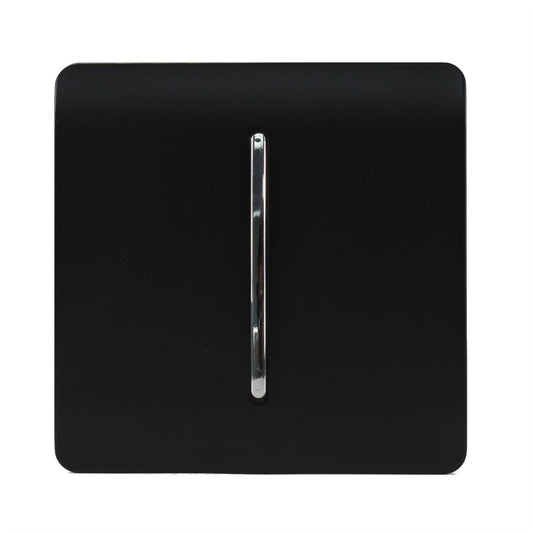 Trendi 1 Gang 3 Way Intermediate  10 Amp Rocker Light Switch Matt Black