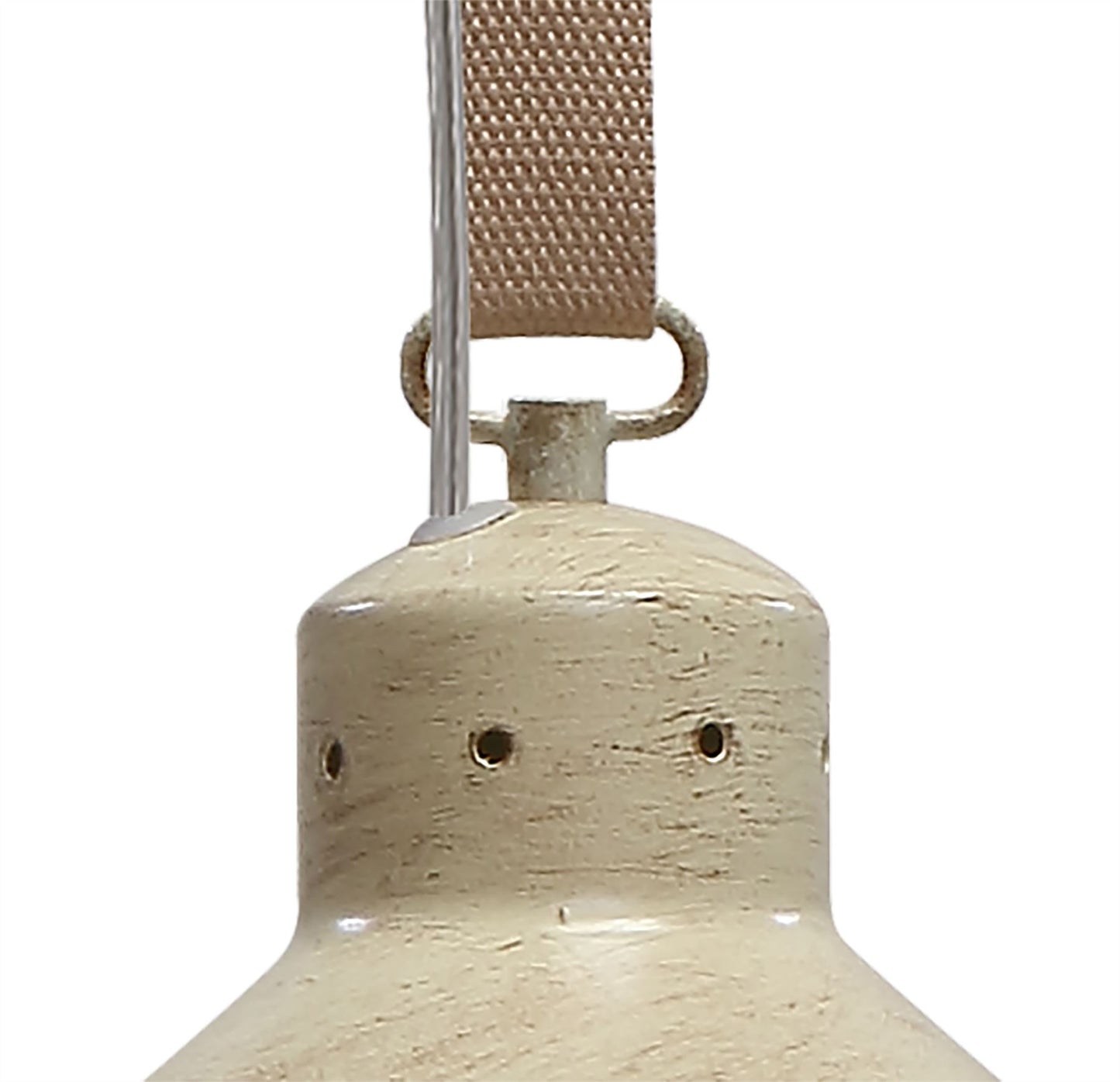 Mantra M5431 Industrial Ceiling 1 Light 40W E27 Medium, Sand Metal, Beige Belt