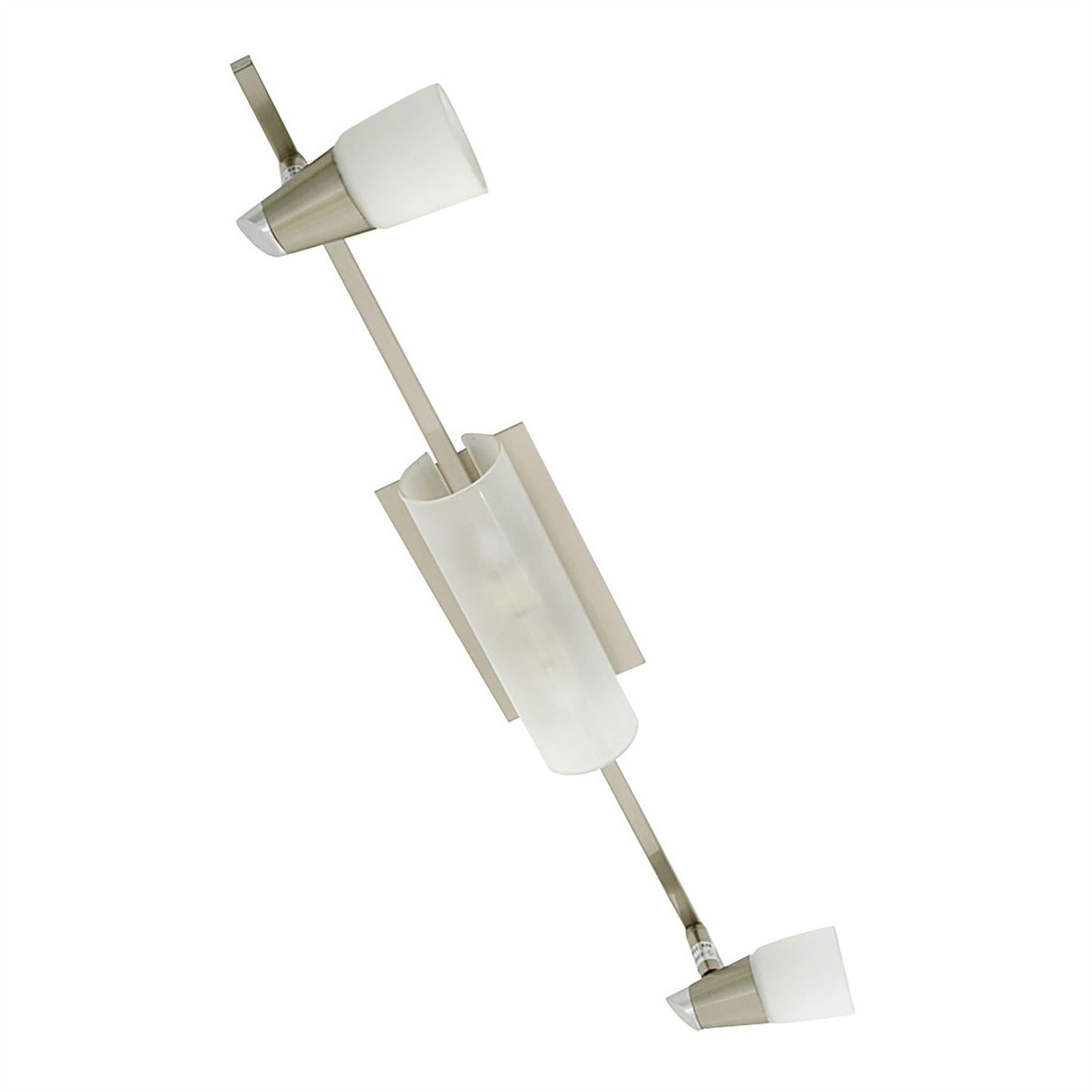 Diyas Anna On Linear Bar 4 Light G9 Satin Chrome/Opal & Frosted Glass