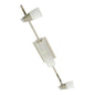 Diyas Anna On Linear Bar 4 Light G9 Satin Chrome/Opal & Frosted Glass