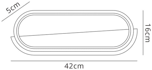Mantra Fusion Box Wall Light, 20W LED, 3000K, 800lm, White, 3yrs Warranty