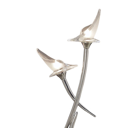 Mantra M0310 Flavia Table Lamp 2 Light G9, Polished Chrome