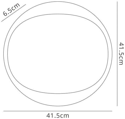 Mantra Fusion Box 41.5cm Dimmable Ceiling Light, 24W LED with Remote Control 3000K-6000K, 900lm, White, 3yrs Warranty