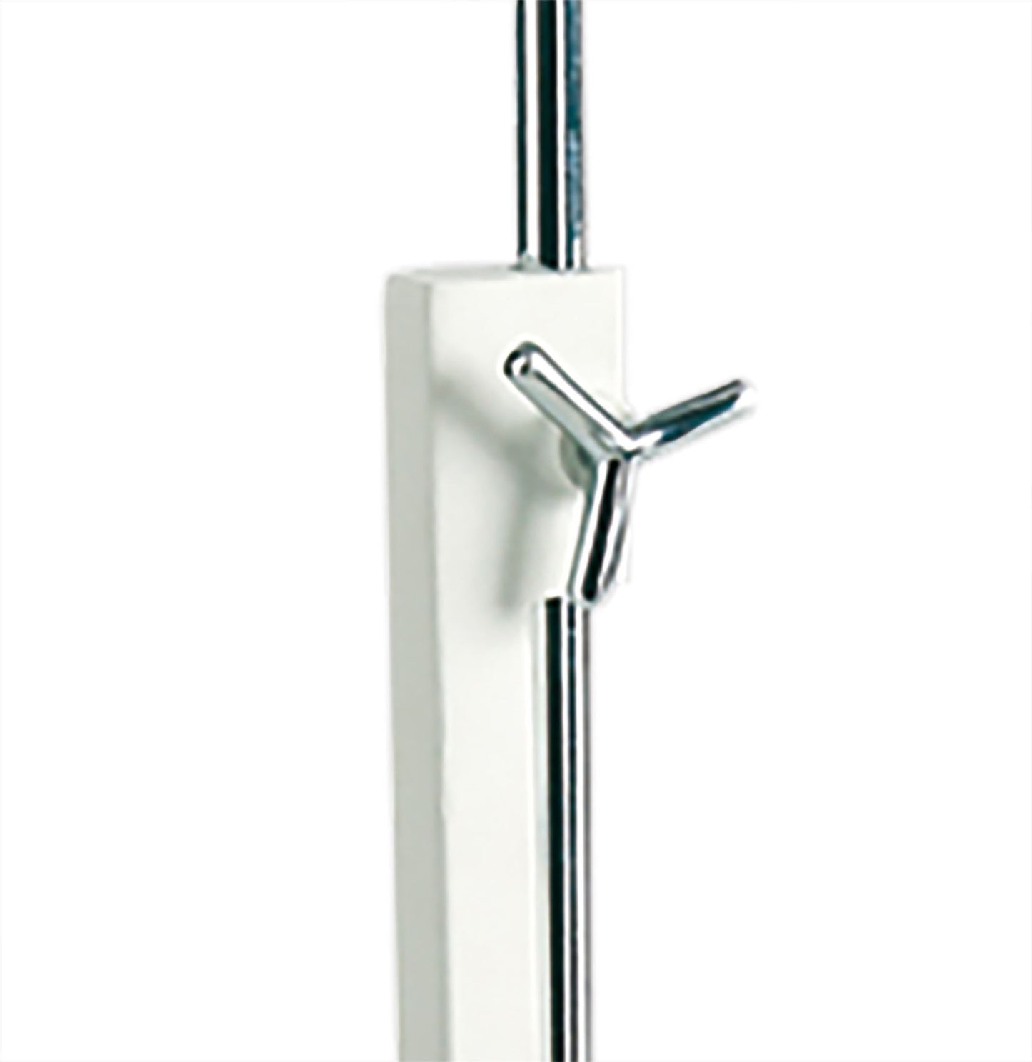 Mantra M5320 Habana Table Lamp Telescopic WITHOUT SHADE 1 Light E27, Matt White/Polished Chrome
