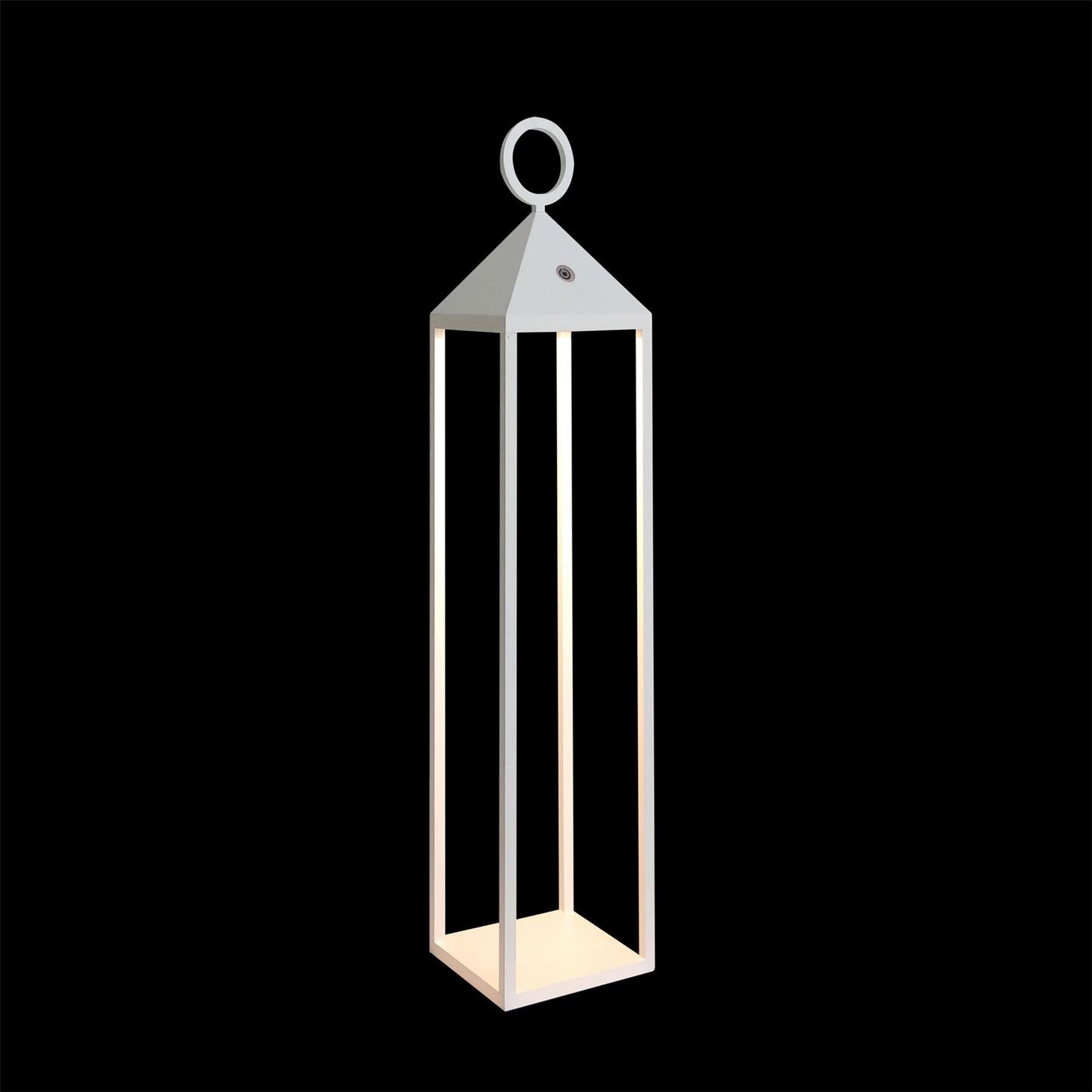 Mantra Fusion Astun Cordless Astun Rechargeable Battery Operated Lantern Large, 2.2W LED, 3000K, 188lm, IP54, USB Charging Cable Included, White, 3yrs Warranty
