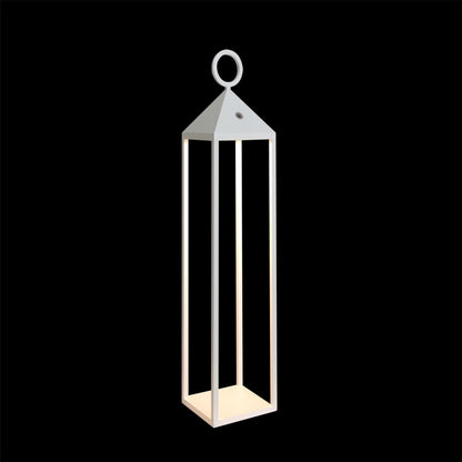 Mantra Fusion Astun Cordless Astun Rechargeable Battery Operated Lantern Large, 2.2W LED, 3000K, 188lm, IP54, USB Charging Cable Included, White, 3yrs Warranty