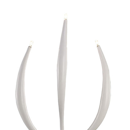 Diyas Llamas Wall Light 3 Light G4 White, NOT LED/CFL Compatible