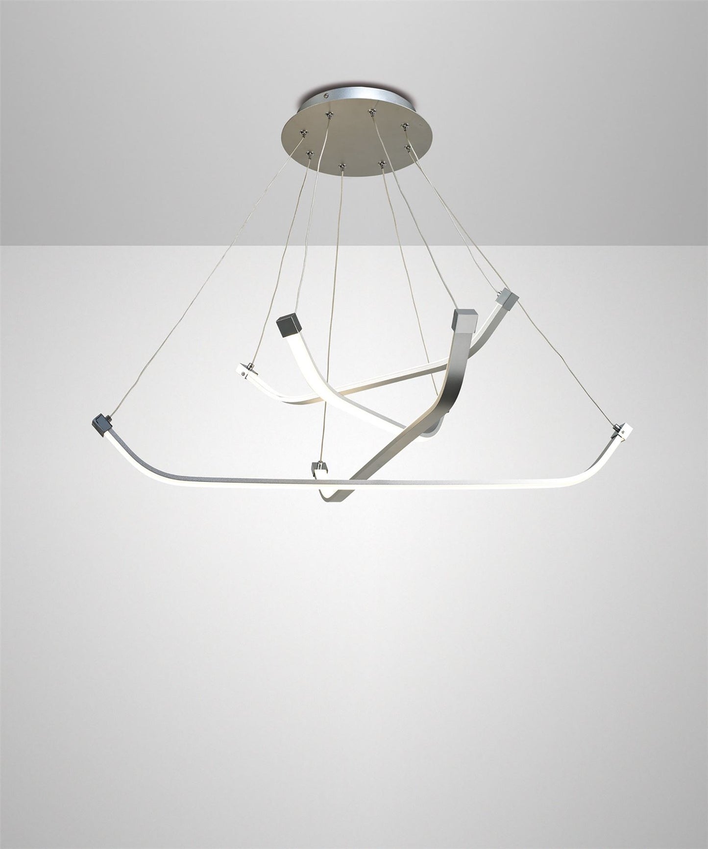 Mantra M5571 Papua Ceiling LED Light 36W, 2800lm, 3000K Polished Chrome/White Acrylic, 3yrs Warranty