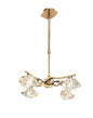 Mantra Alfa 43cm Telescopic 4 Light G9 French Gold