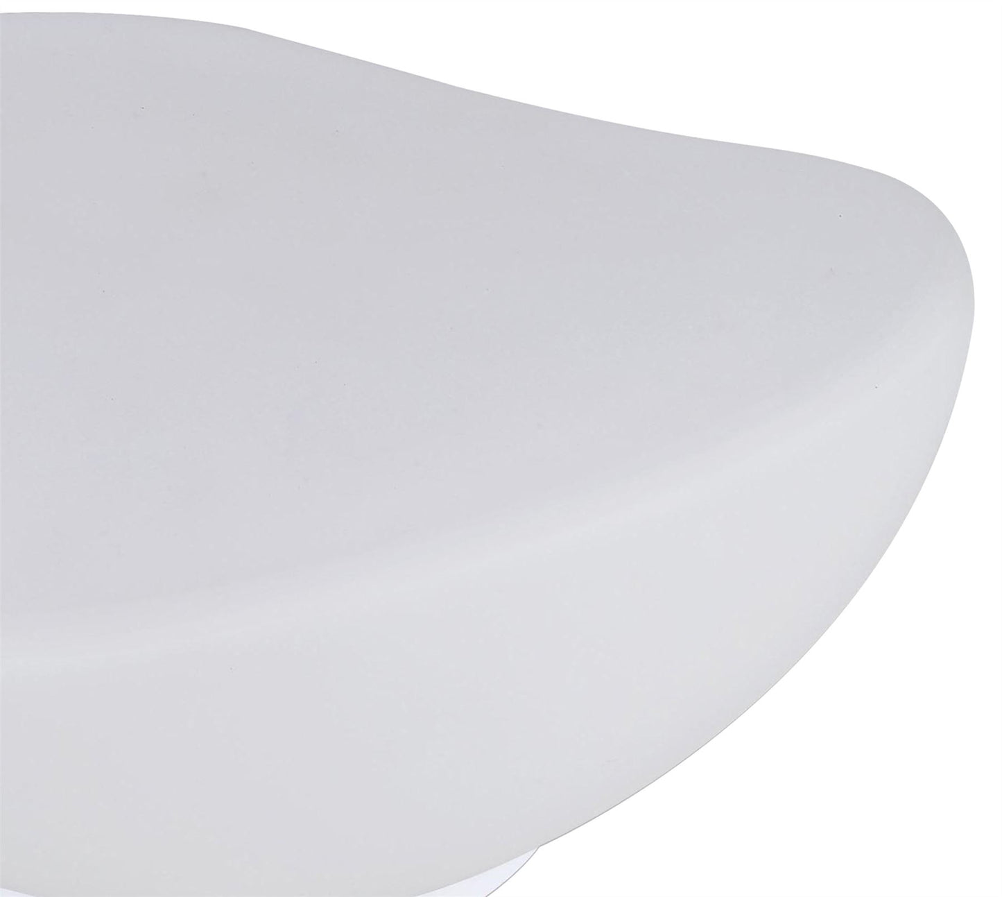 Mantra M4898 Opal Table Lamp 1 Light E27, Polished Chrome/Frosted White Glass