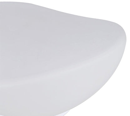 Mantra M4898 Opal Table Lamp 1 Light E27, Polished Chrome/Frosted White Glass