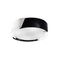 Diyas Dakota 57cm Flush  Small 4 Light E27 Polished Chrome/Black & White Acrylic Ceiling Light Fitting