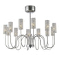 Diyas Martina 78cm  12 Light G4 Polished Chrome/Crystal, NOT LED/CFL Compatible Ceiling Pendant Light Fitting