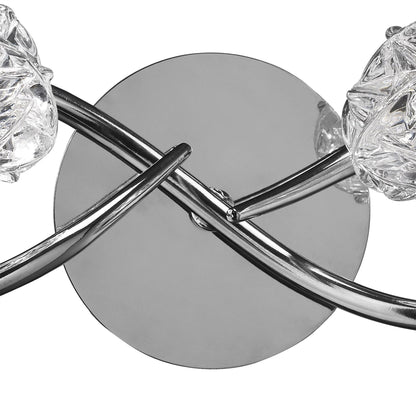 Mantra Maremagnum Wall Light Switched 2 Light G9, Polished Chrome