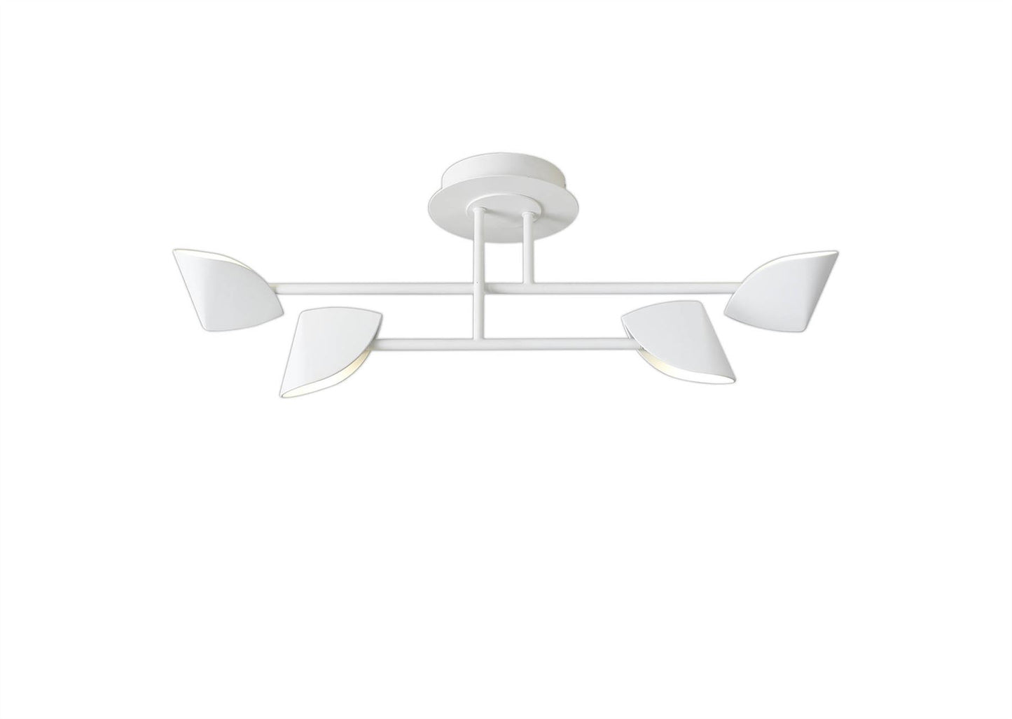 Mantra Capuccina Small 4 Light Semi Flush, 30W LED, 3000K, 2100lm, White, 3yrs Warranty