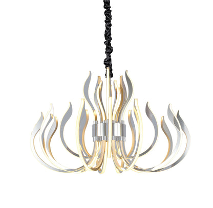 Mantra M5560 Versailles Ceiling LED Light 256W, 12339lm, 3000K Polished Chrome/White Acrylic, 3yrs Warranty