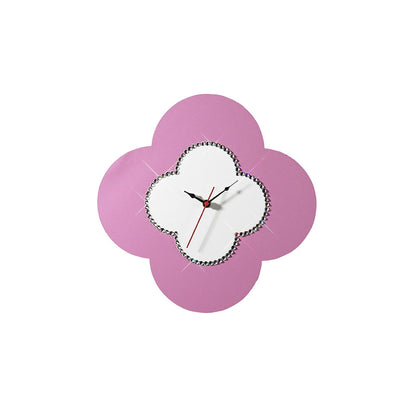 Diyas Home (DH) Infinity Flower Clock Pink/White Wall