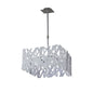 Mantra Tokio Square Telescopic Convertible To Semi Flush 4 Light G9, Gloss White/Polished Chrome
