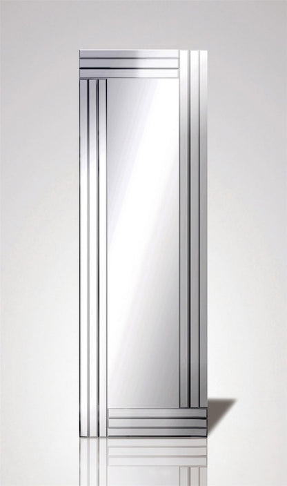 Diyas Home Estin 120cm x 40cm Ribbed Detailed Mirror (Can Only Be Shipped On A Pallet, Additional Charges May Apply.) Mirrors