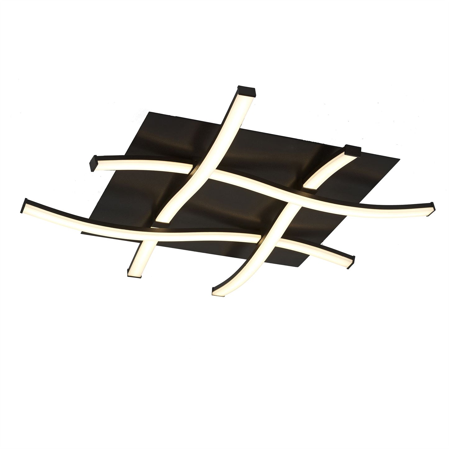 Mantra M5828 Nur Brown Oxide Square Ceiling 34W LED 2800K, 2600lm, Dimmable Frosted Acrylic/Brown Oxide, 3yrs Warranty - M5828 Ceiling