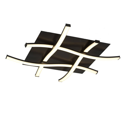 Mantra M5828 Nur Brown Oxide Square Ceiling 34W LED 2800K, 2600lm, Dimmable Frosted Acrylic/Brown Oxide, 3yrs Warranty - M5828 Ceiling