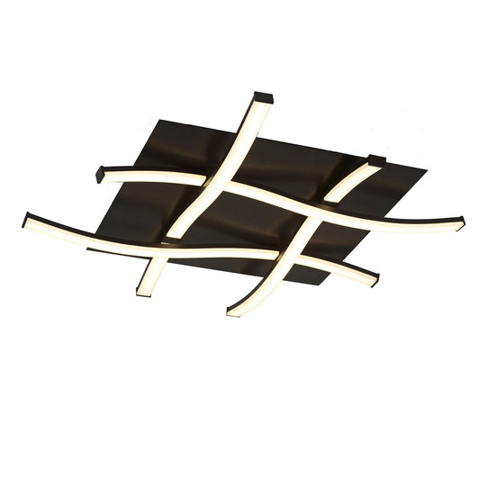 Mantra M5828 Nur Brown Oxide Square Ceiling 34W LED 2800K, 2600lm, Dimmable Frosted Acrylic/Brown Oxide, 3yrs Warranty - M5828 Ceiling