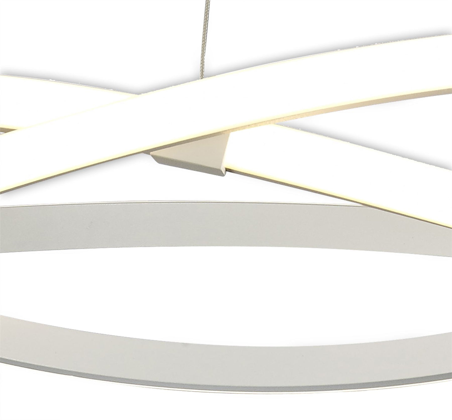 Mantra M5990 Infinity Blanco Pendant 42W LED 3000K, 3400lm, Dimmable White/White Acrylic, 3yrs Warranty