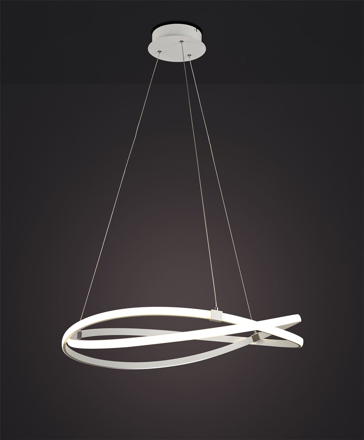Mantra M5991 Infinity Blanco Pendant 60W LED 3000K, 4500lm, Dimmable White/White Acrylic, 3yrs Warranty