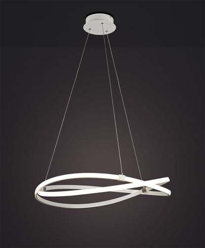 Mantra M5991 Infinity Blanco Pendant 60W LED 3000K, 4500lm, Dimmable White/White Acrylic, 3yrs Warranty